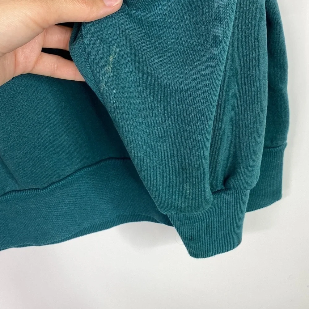 Vintage Jerzees Wisconsin Green Crewneck Sweatshirt Size Large Grunge